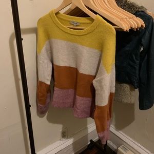 Madewell colorblock sweater